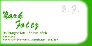 mark foltz business card